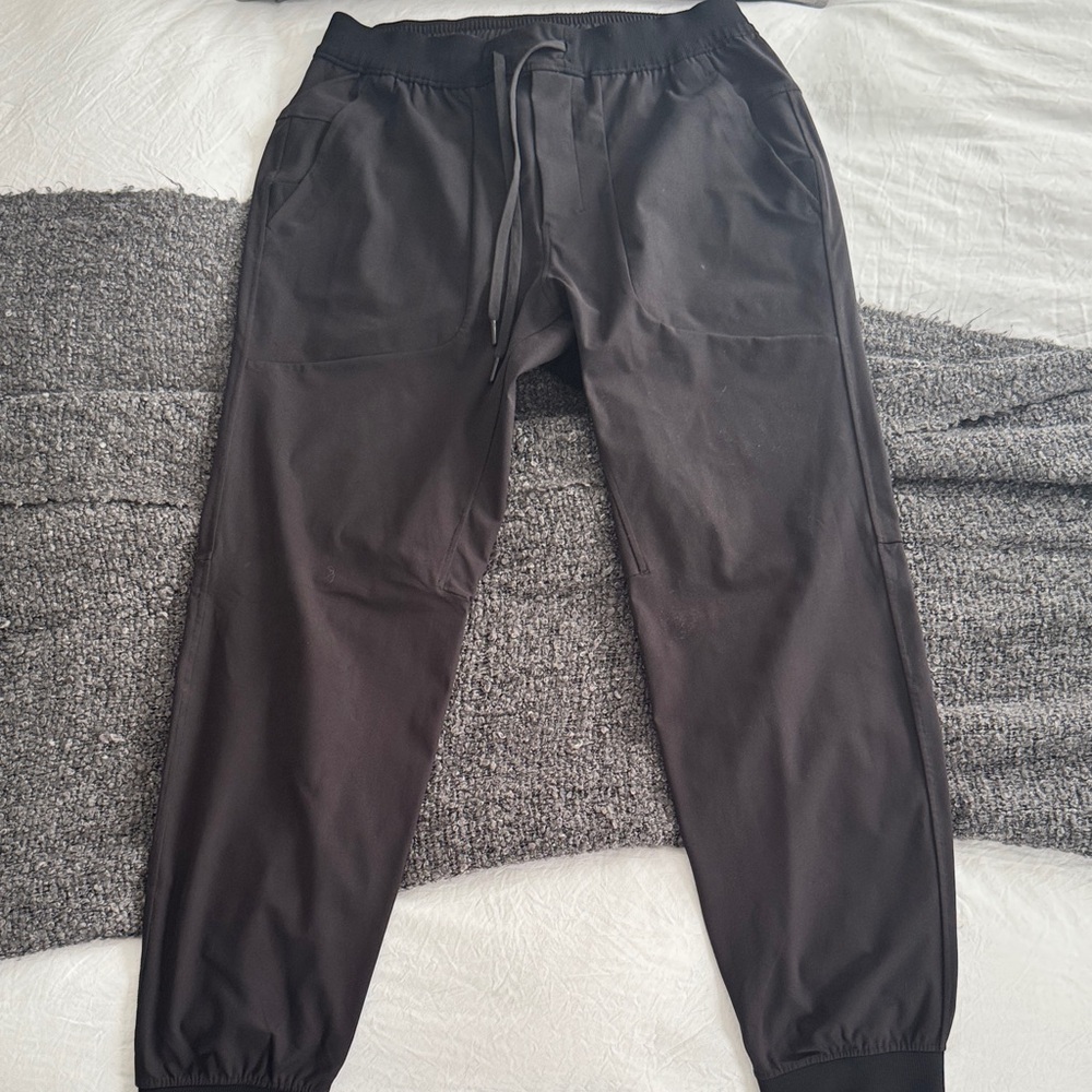 Men's Black Jogger ABC Pants